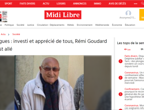 Bouzigues : investi et apprécié de tous, Rémi Goudard s’en est allé (Midi Libre)