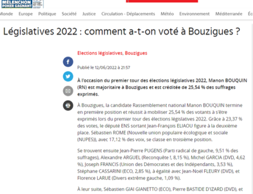 Législatives 2022 : comment a-t-on voté à Bouzigues ? (Midi Libre)