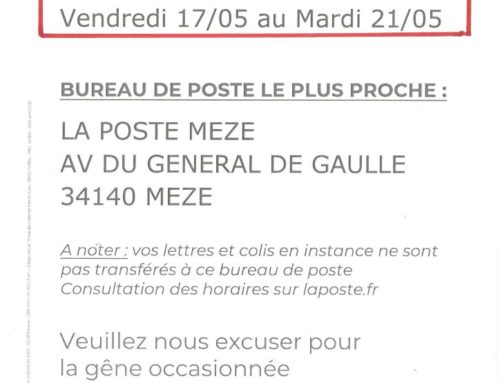 Agence Postale Communale : fermeture