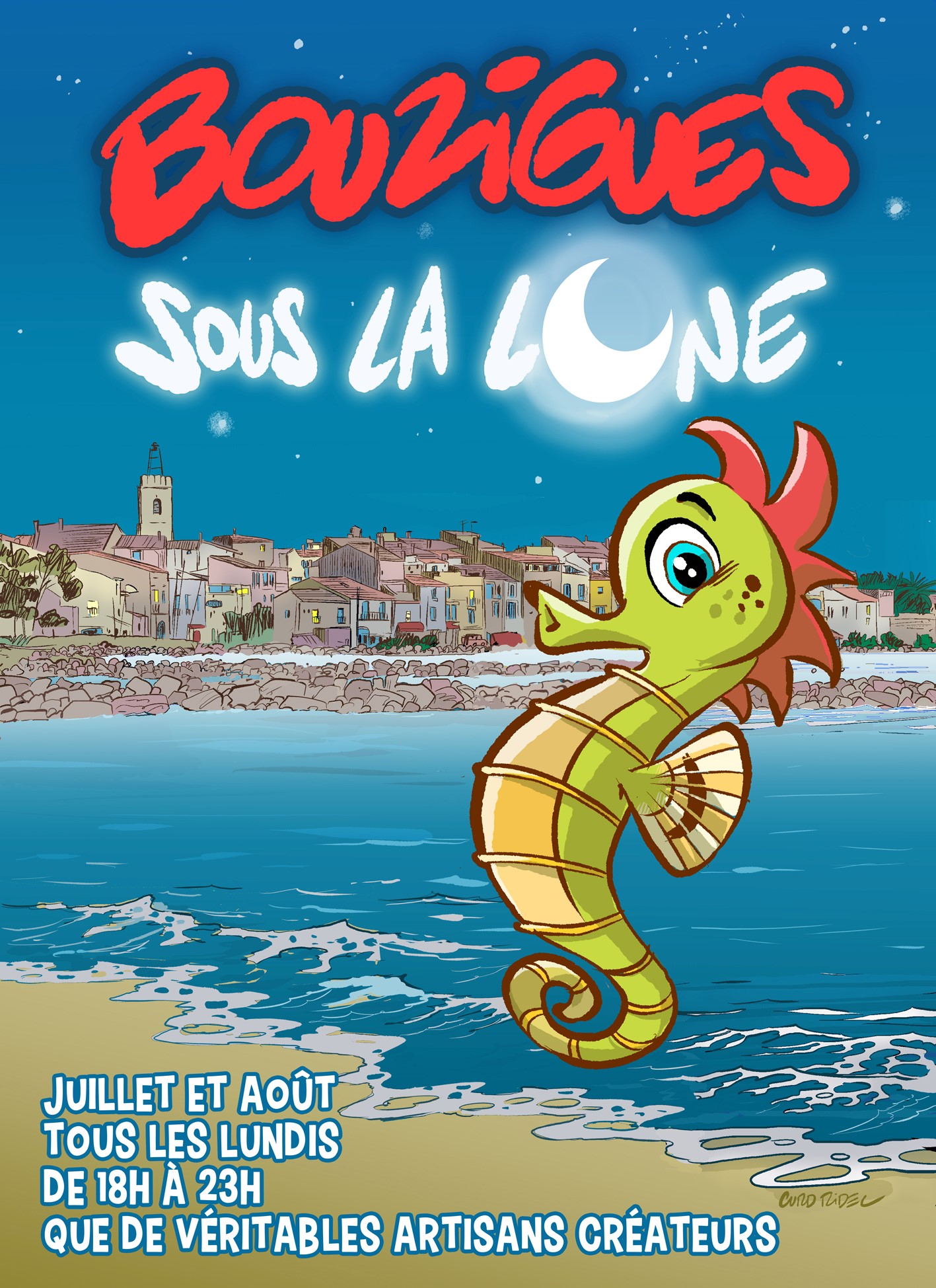 Bouzigues sous la lune : Marché nocturne