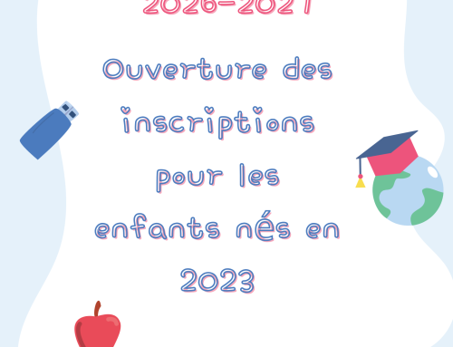 Inscriptions scolaires 2026 2027