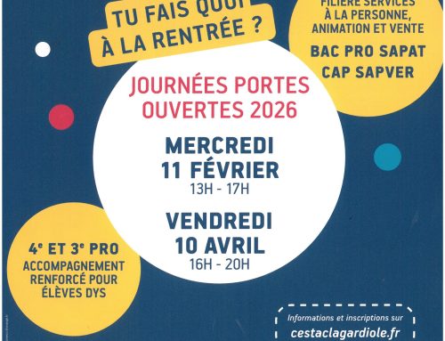 JOURNÉES PORTES OUVERTES LYCÉE CESTAC LA GARDIOLE