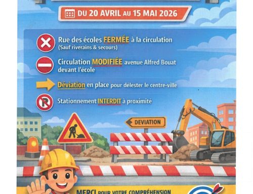 INFO TRAVAUX RUE DES ECOLES