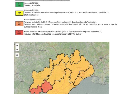 ALERTE DANGER TRÈS ÉLEVÉ RISQUE INCENDIE ET FEUX DE FORÊT