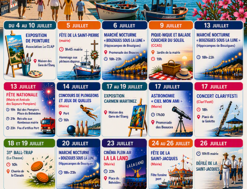 AGENDA DU MOIS DE JUILLET