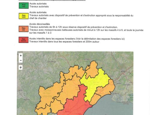 ALERTE ! DANGER TRÈS ÉLEVÉ RISQUE INCENDIE ET FEUX DE FORÊT