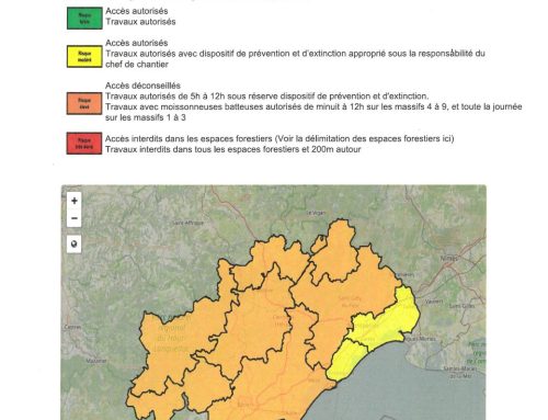 VIGILANCE INCENDIE DE FORÊT ORANGE et CANICULE JAUNE