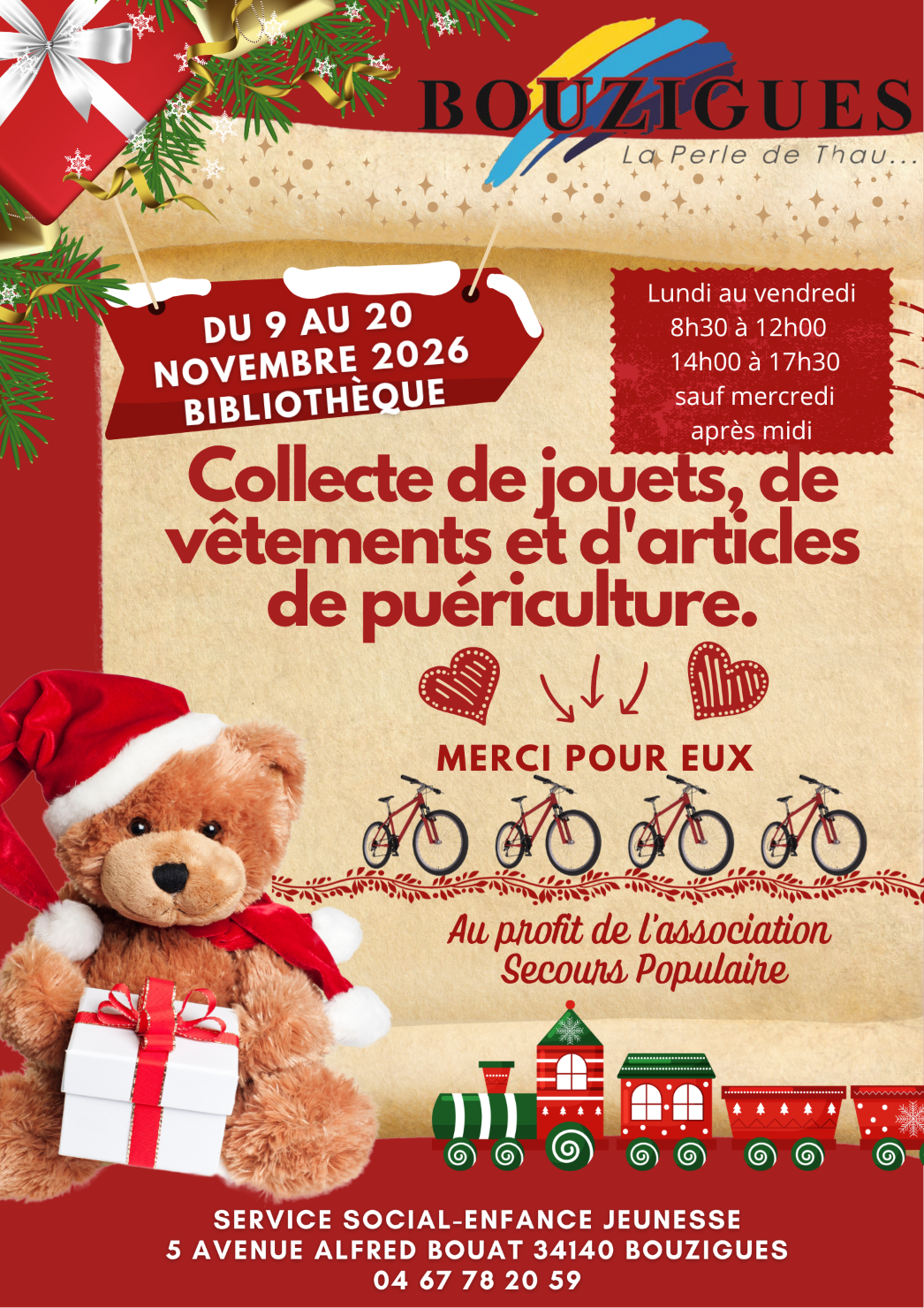 đ Collecte solidaire au profit du Secours Populaire